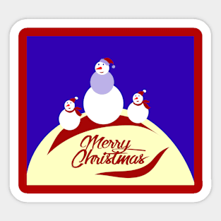 Family snowmans T-Shirt Sticker